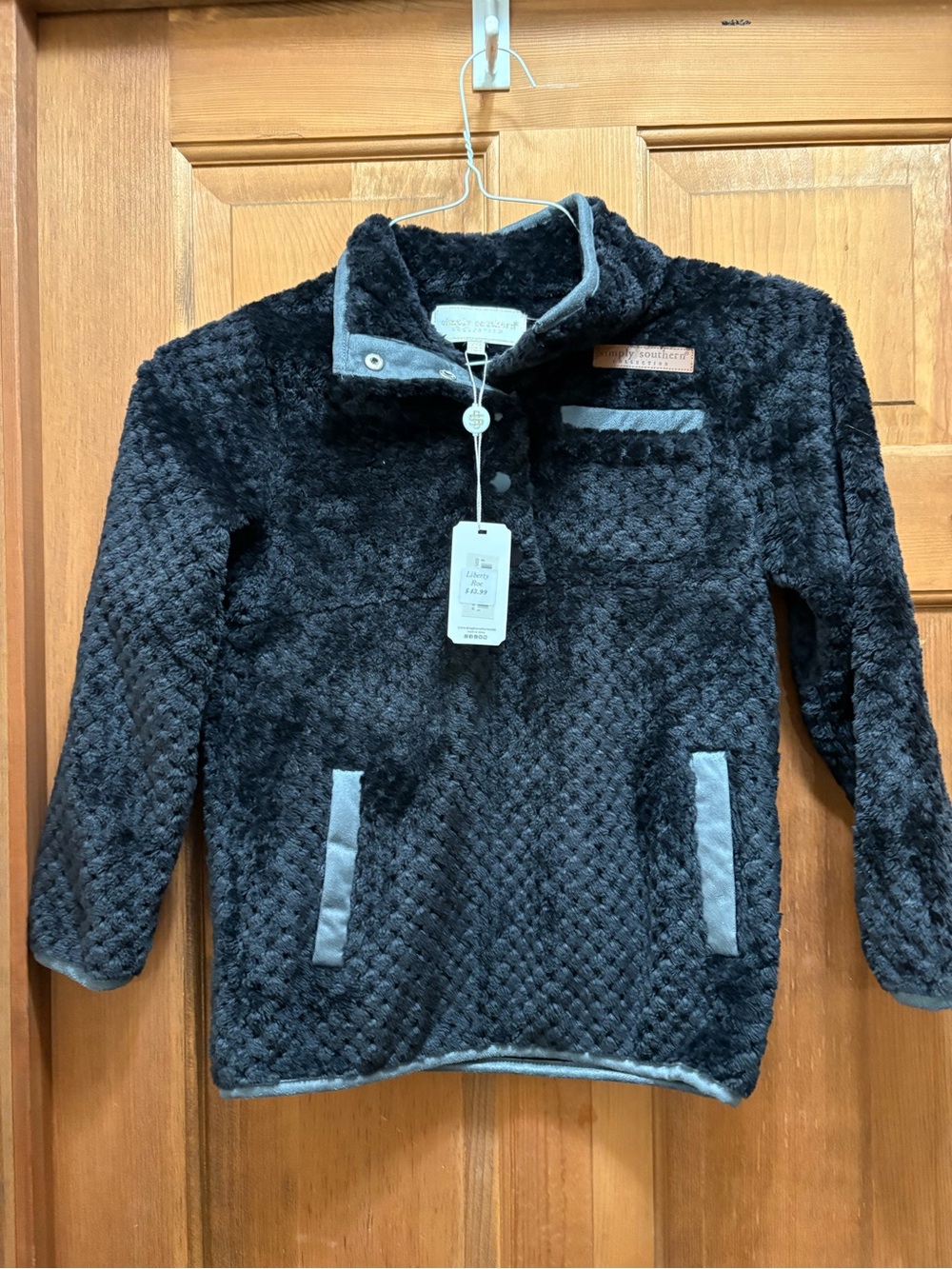 Simply Southern YM fleece top nwt